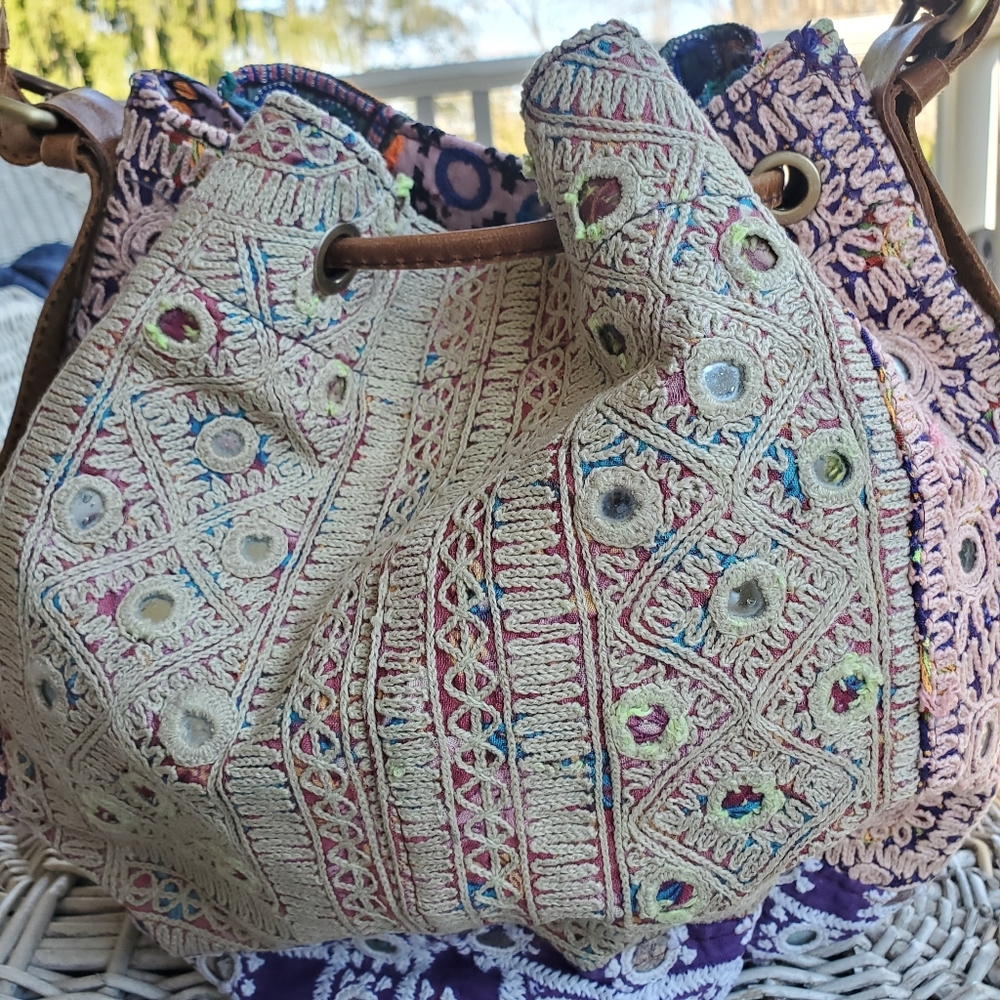 🌈SOLD💰🌠 BOHO artisan hippie gypsy Banjara bag - Picture 6 of 8